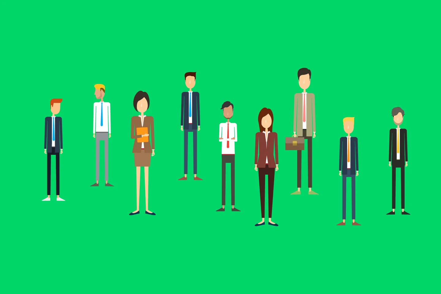 Illustration of people grouped into different audiences.