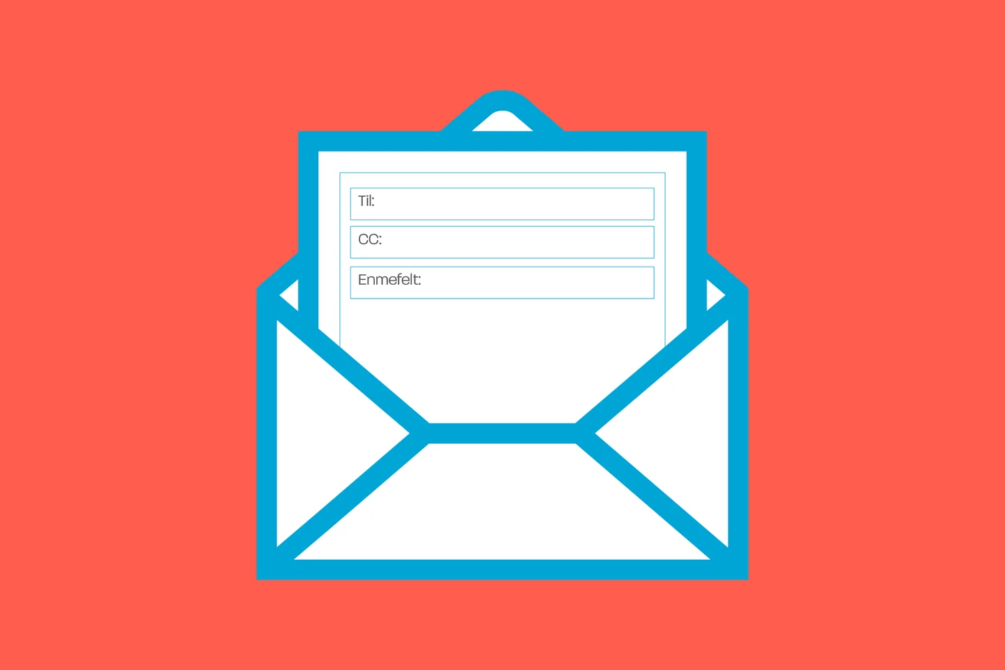 An envelope with a letter, illustrating email subject lines.