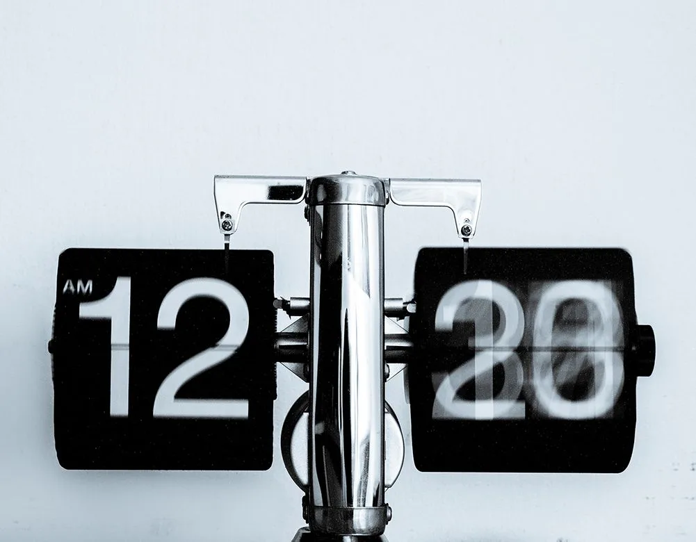 A clock illustrating a historical milestone.