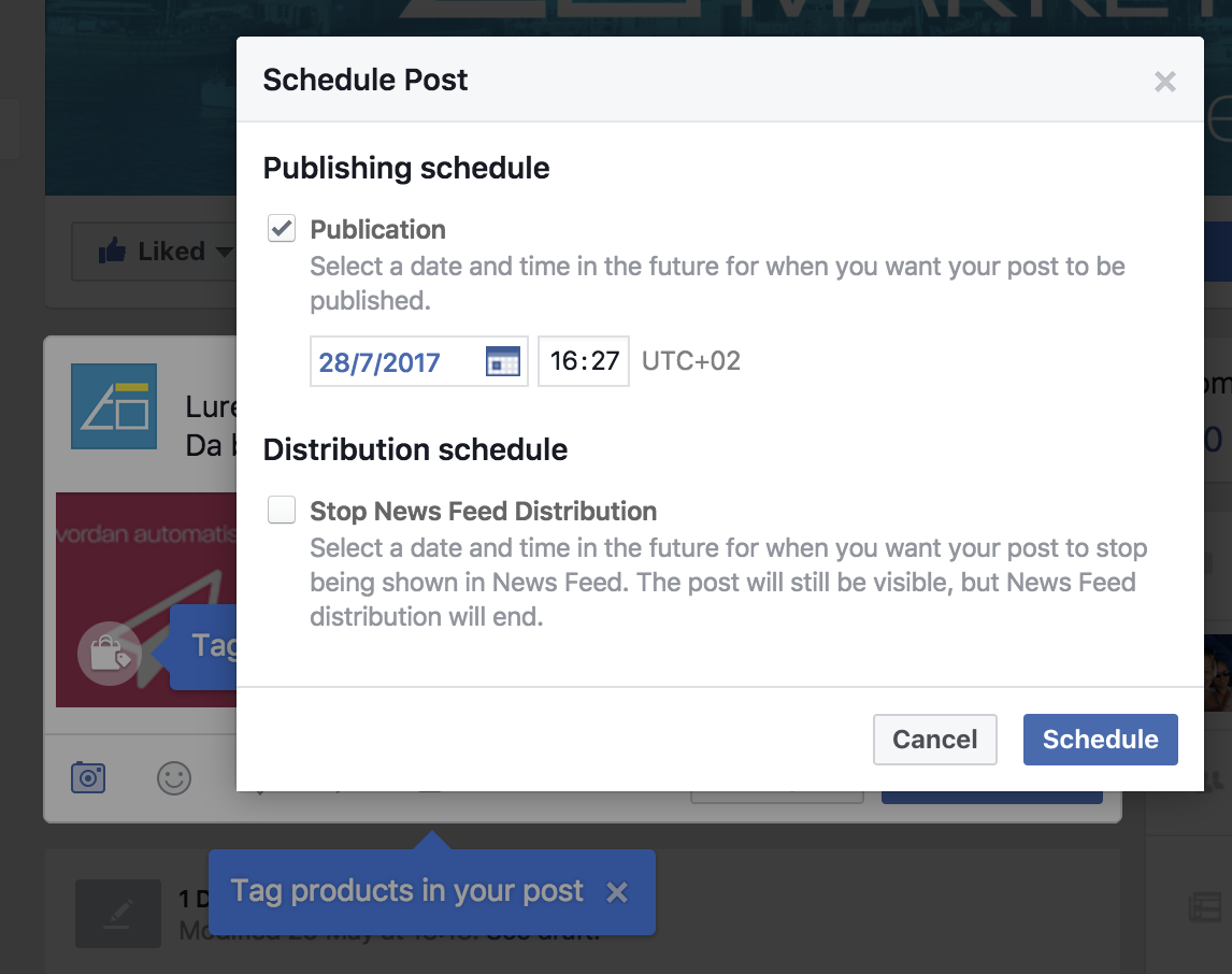 publish schedule
