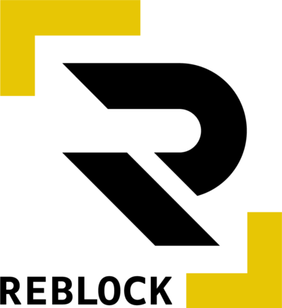 REBLOCK logo markedsføring